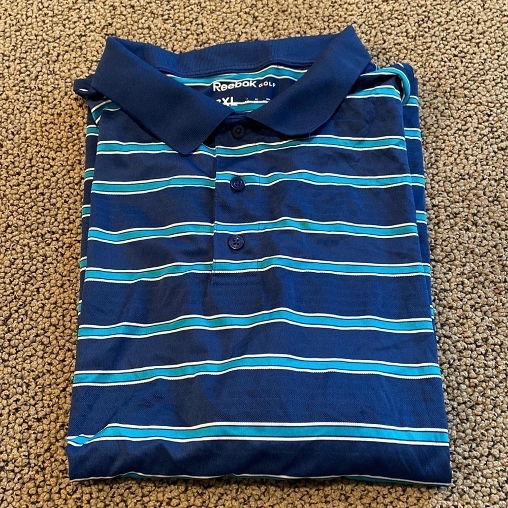 Reebok Men’s Blue Golf Shirt Size 3XL in Like New Condition